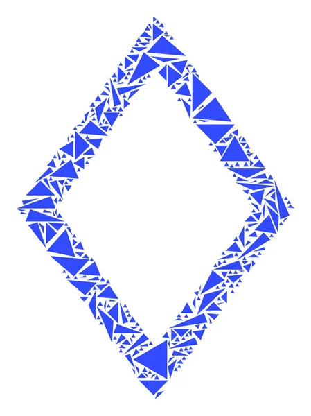 Kontur Rhombus kolaj üçgen