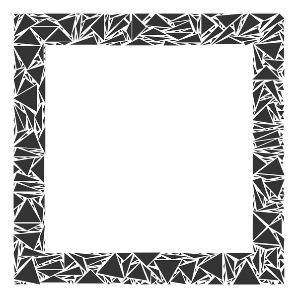 Kontur kare mozaik üçgen