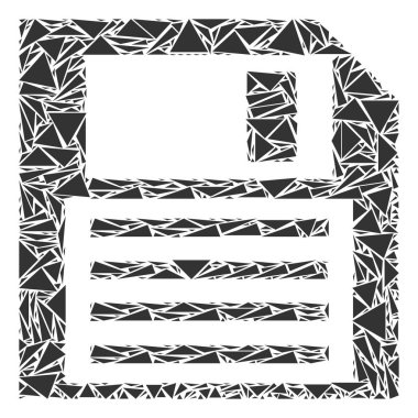 Disket kolaj üçgen