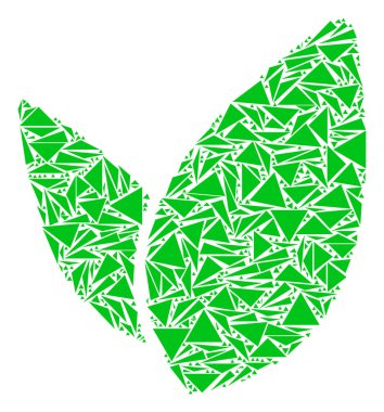 Çiçek lahanası kolaj üçgen