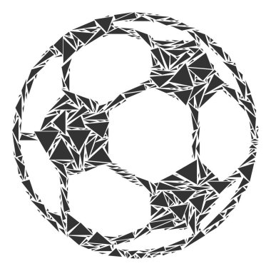 Futbol topu mozaik üçgen