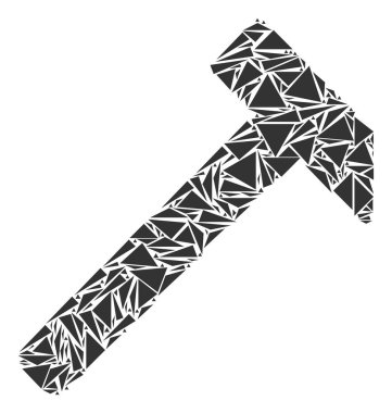 Çekiç mozaik üçgen