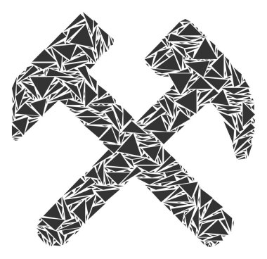 Çekiç kolaj üçgen