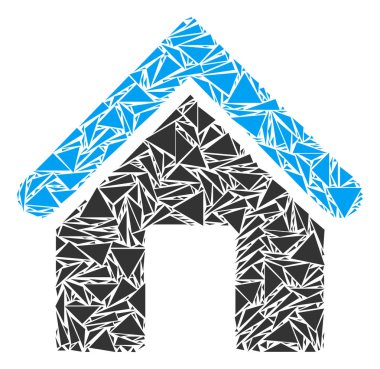 Üçgen ev mozaik
