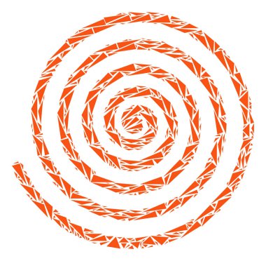 Hipnoz sarmal mozaik üçgen