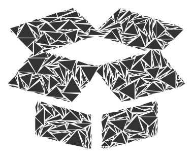 Aç kutusuna mozaik üçgen