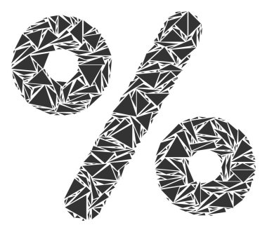 Üçgen yüzde kolaj