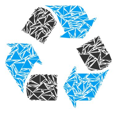 Oklar kolaj üçgen geri dönüşüm