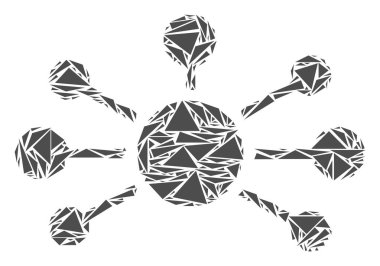 İlişkisinin bağlantılar mozaik üçgen