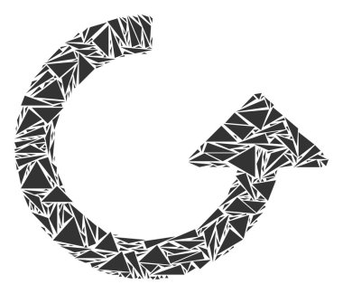 Mozaik üçgen döndürün