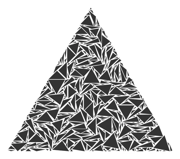 Collage de triángulos lleno de triángulos — Archivo Imágenes Vectoriales