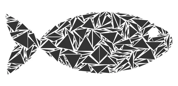 Balık kolaj üçgen