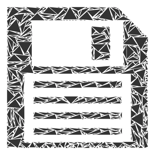 Disket kolaj üçgen