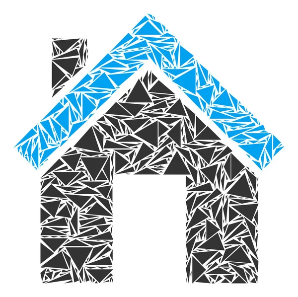 Üçgen ev kolaj