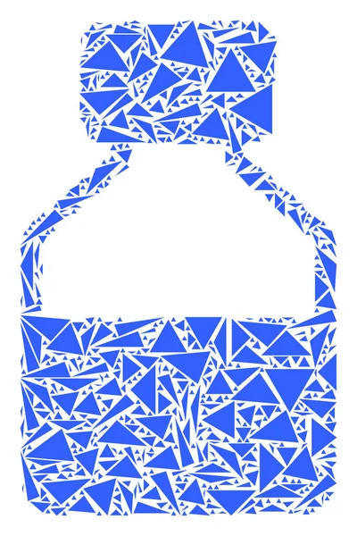 Sıvı şişe mozaik üçgen