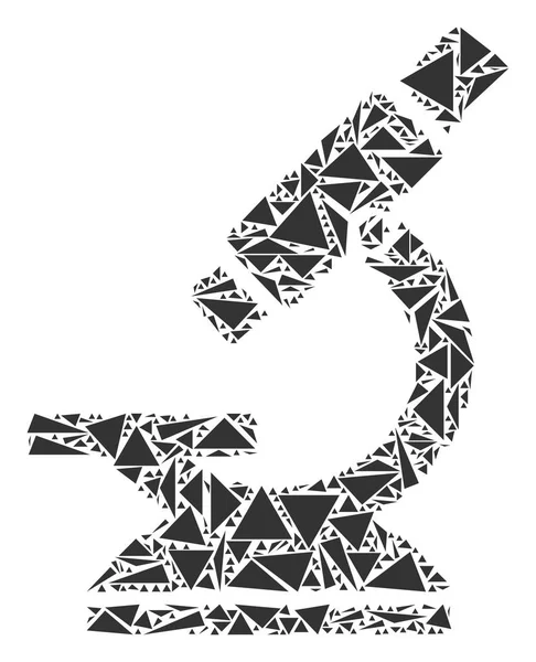 Mikroskop mozaik üçgen