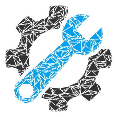 Mozaik üçgen hizmet araçları