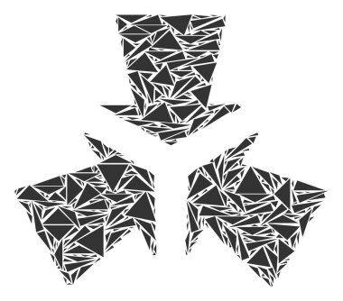 Oklar kolaj üçgen küçültmek