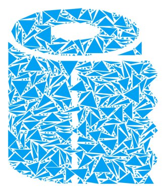 Tuvalet kağıdı rulo kolaj üçgen