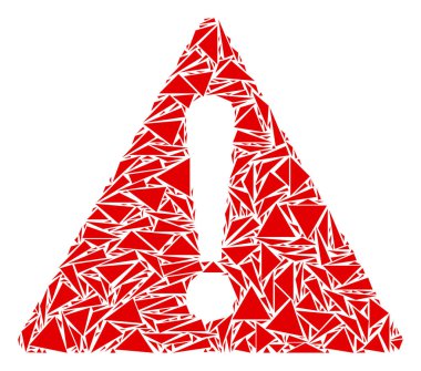 Uyarı kolaj üçgen