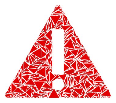 Uyarı kolaj üçgen