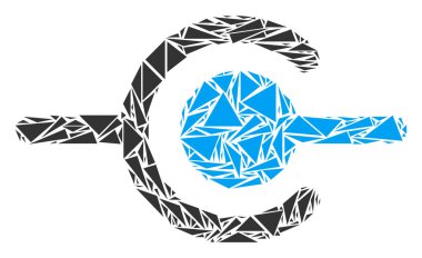 Tel bağlantı kolaj üçgen