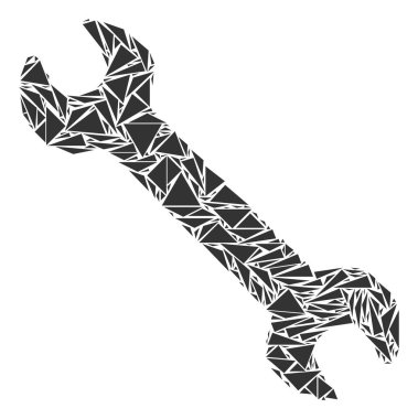 İngiliz anahtarı kolaj üçgen