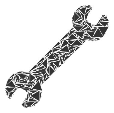 İngiliz anahtarı kolaj üçgen