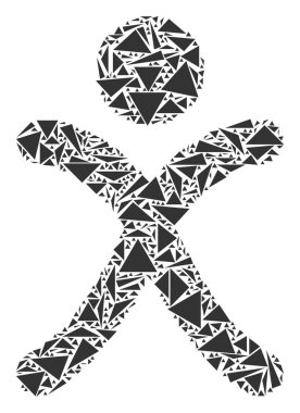 Nesil çocuk kolaj üçgen x