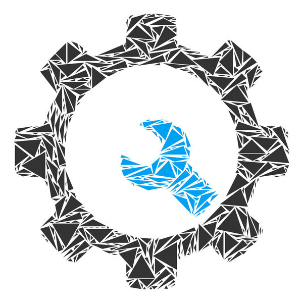 Service Tools Collage of Triangles