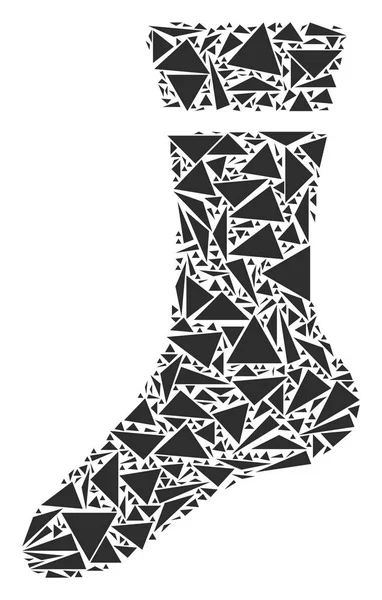 Ponožky mozaika trojúhelníků — Stockový vektor