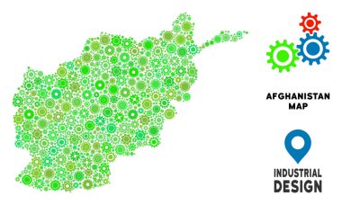 Gears'ı Afganistan harita mozaik
