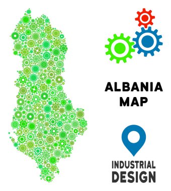 Gears'ın Arnavutluk harita mozaik