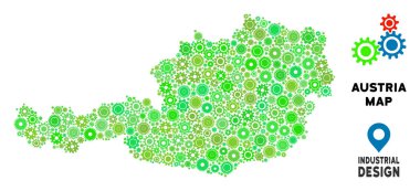 Gears'ı Avusturya harita mozaik