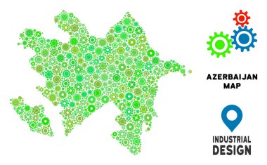 Gears'ın Azerbaycan harita mozaik