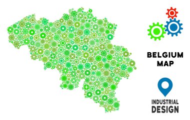 Gears'ı Belçika harita kolaj