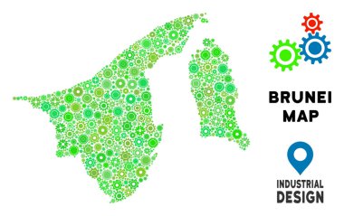 Gears'ı Brunei harita kolaj