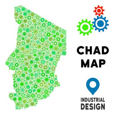 Gears'ı Chad harita kompozisyon