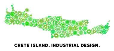 Gears'ın Girit Adası harita mozaik