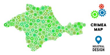 Gears'ı Crimea harita kompozisyon