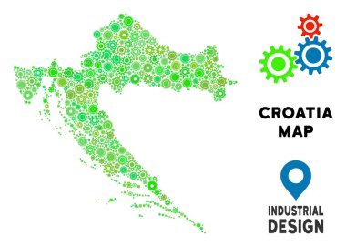 Gears'ın Hırvatistan harita kompozisyon