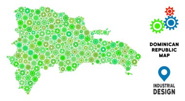 Gears'ı Dominik Cumhuriyeti harita kolaj