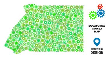 Gears'ın Ekvator Ginesi harita kompozisyon