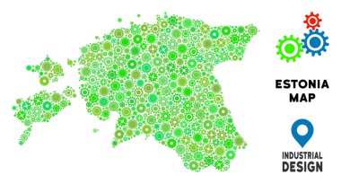 Gears'ın Estonya harita kompozisyon