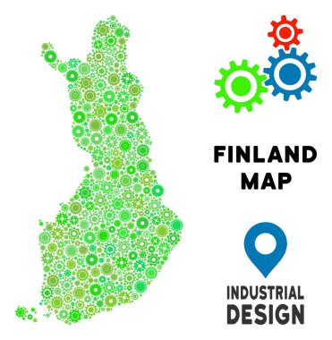 Gears'ın Finlandiya harita kolaj