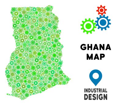 Gears'ı Gana harita kompozisyon