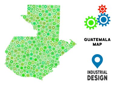 Gears'ı Guatemala harita mozaik