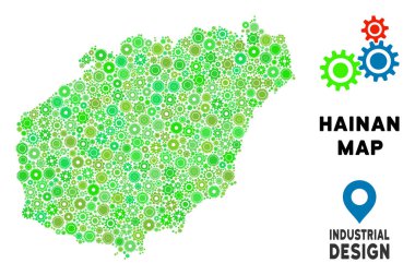 Gears'ı Hainan Adası harita kolaj