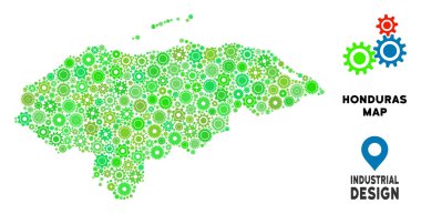 Gears'ı Honduras harita kolaj