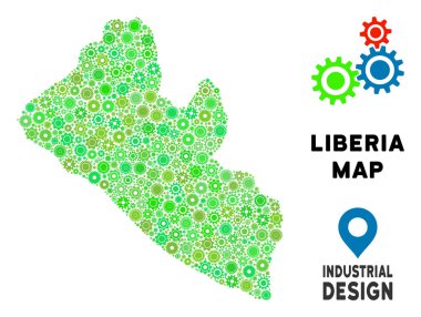 Gears'ı Liberya Haritası kolaj